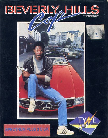 Beverly Hills Cop box art for ZX Spectrum